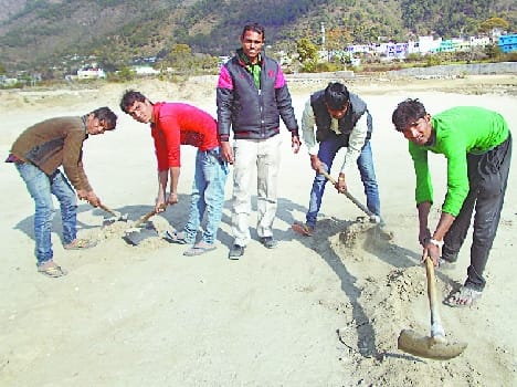 Work then began a four-month standstill Helipad
